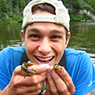 Jeremy Taitano w/spotted newts