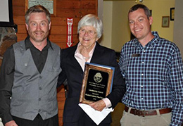Liz with Outdoor Educator Award